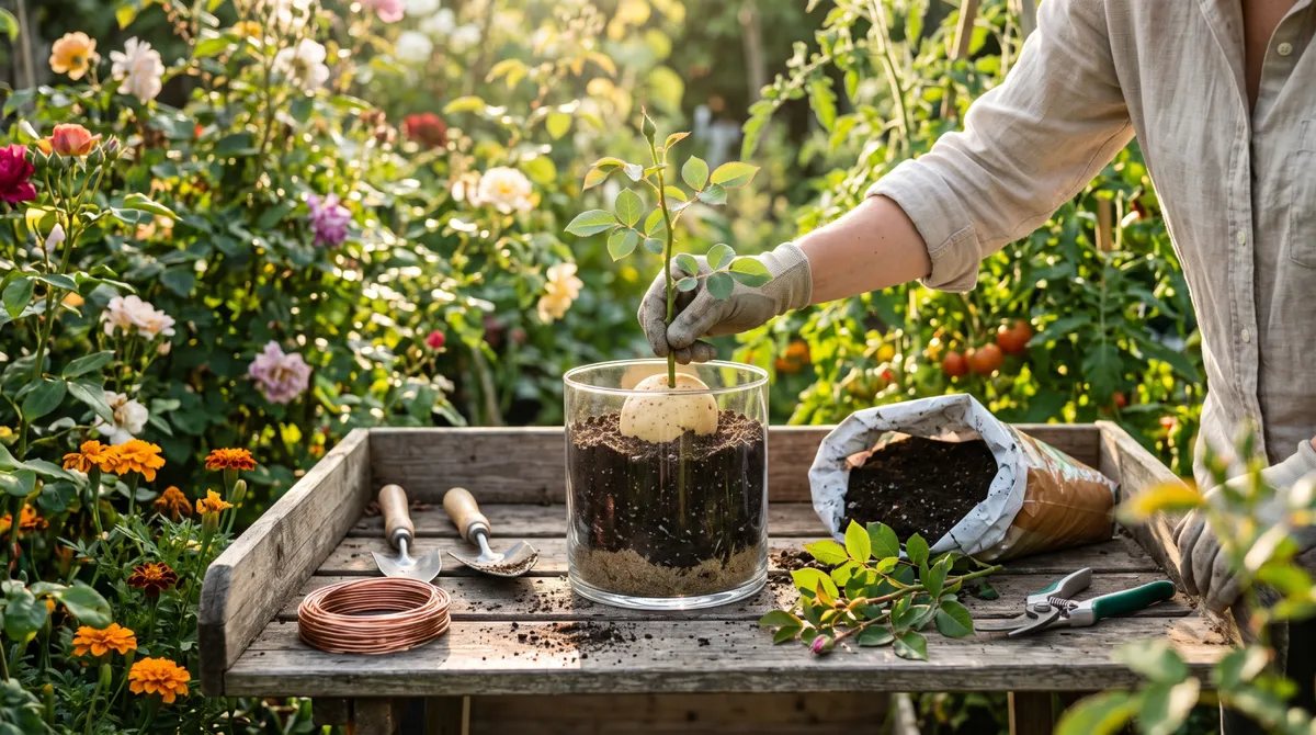 Bouturer dans une pomme de terre : Mythe de jardinier ou vraie astuce de multiplication ?