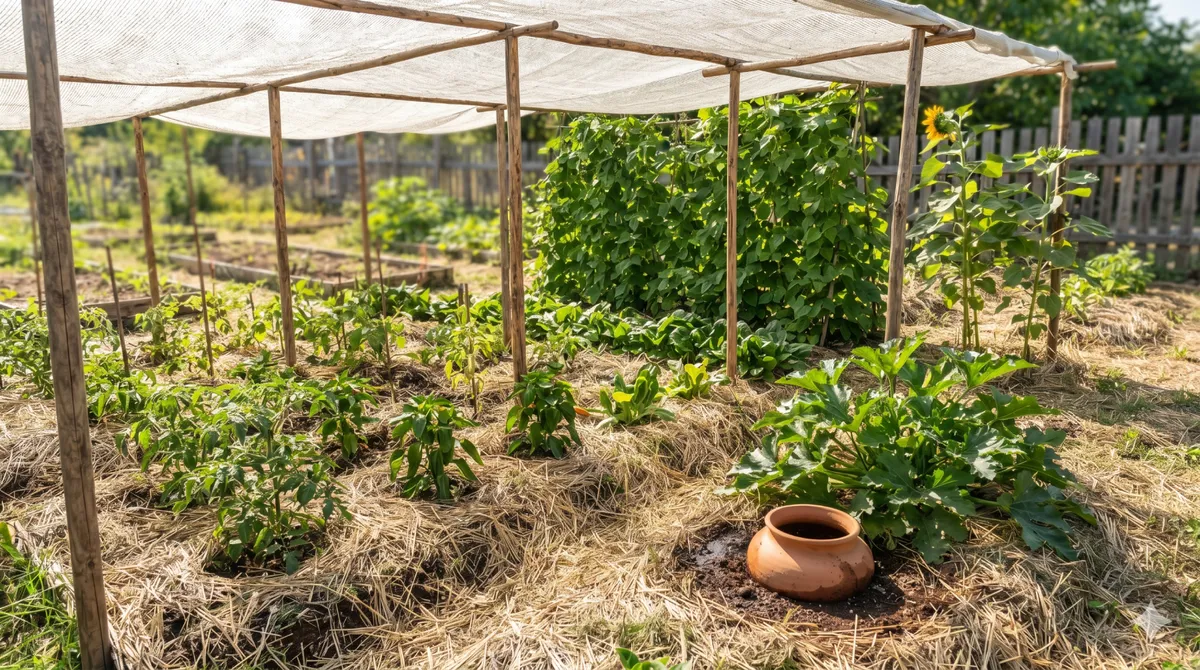 Canicule au potager : Comment ombrager et sauver ses légumes sans une goutte d'eau en trop