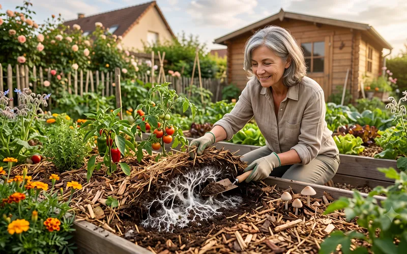 La mérule et les champignons du paillis : Danger ou signe d'un sol en excellente santé ?