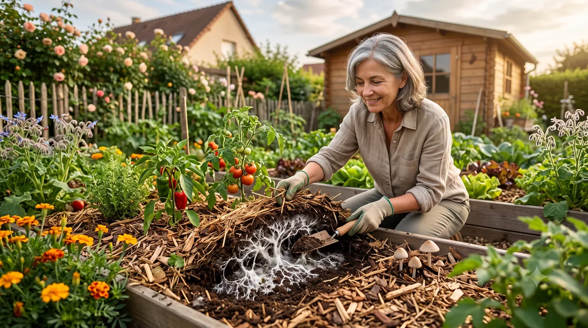 La mérule et les champignons du paillis : Danger ou signe d'un sol en excellente santé ?