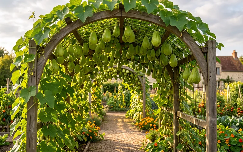 Cultiver la chayote sur treille : Comment obtenir 50 kg de fruits avec un seul plant