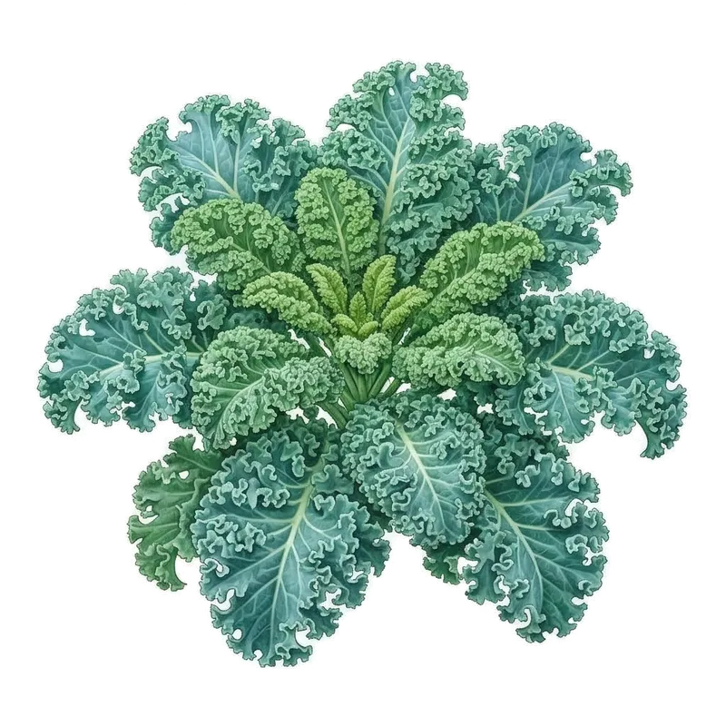 Illustration : Chou Frisé (Kale)