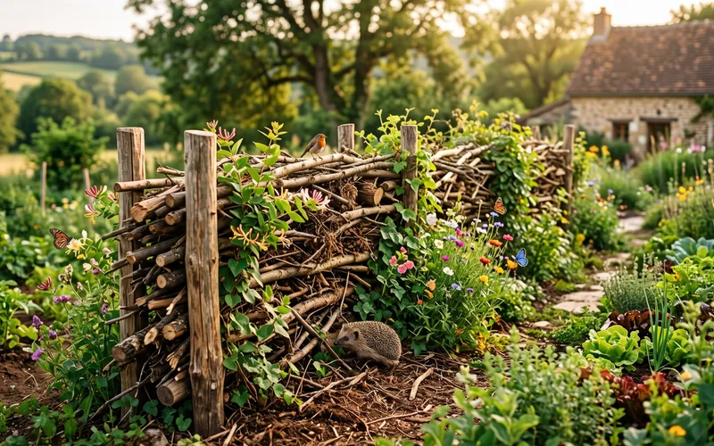 Haie de Benjes (Haie sèche) : Recycler ses branches pour booster la biodiversité