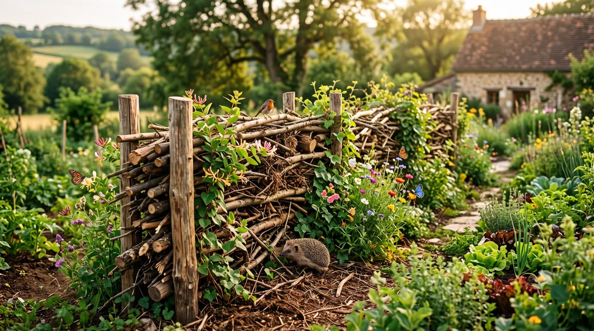 Haie de Benjes (Haie sèche) : Recycler ses branches pour booster la biodiversité