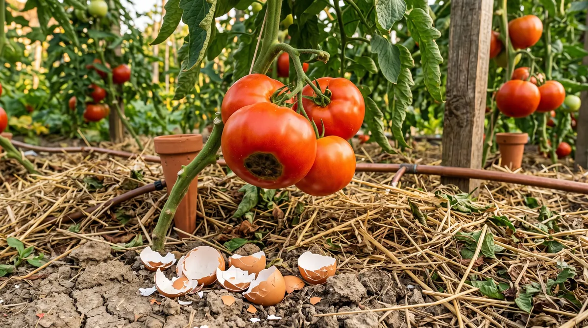Coquilles d'œufs contre le 'cul noir' de la tomate : Le grand mensonge du calcium