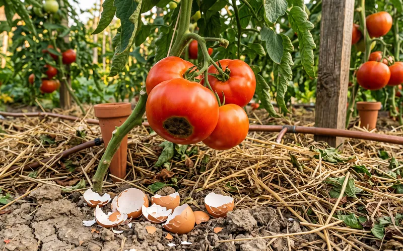 Coquilles d'œufs contre le 'cul noir' de la tomate : Le grand mensonge du calcium