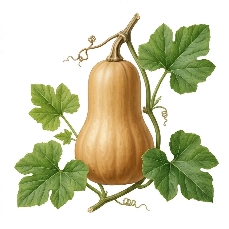 Illustration : Courge Butternut