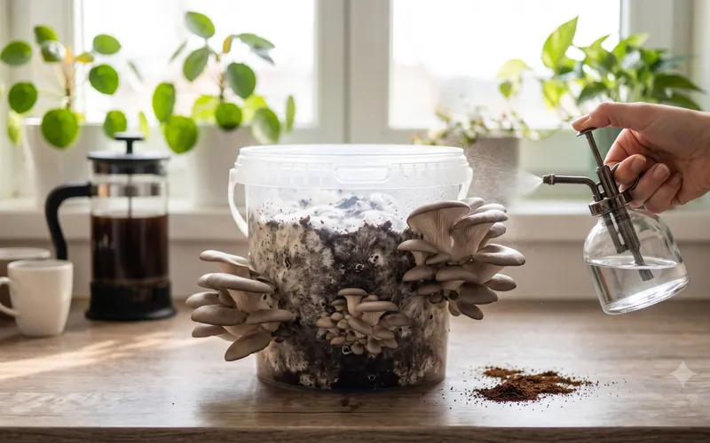 La culture des champignons sur marc de café : Récolter ses pleurotes en intérieur