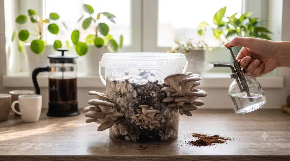 La culture des champignons sur marc de café : Récolter ses pleurotes en intérieur