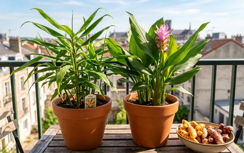Gingembre et Curcuma en pot : Réussir sa culture en intérieur ou sur balcon