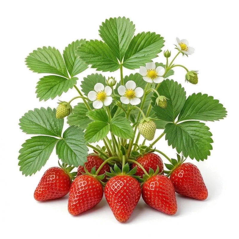 Illustration : Fraisier Gariguette