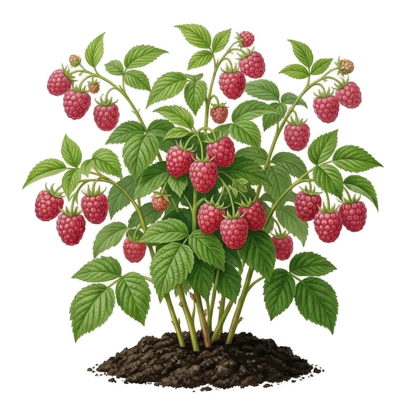 Illustration : Framboisier