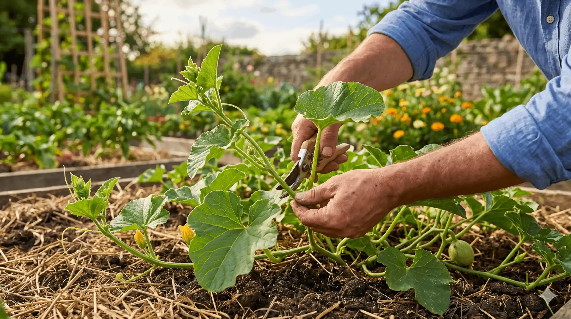 Taille du Melon : Guide Pratique et Étapes de Pincement