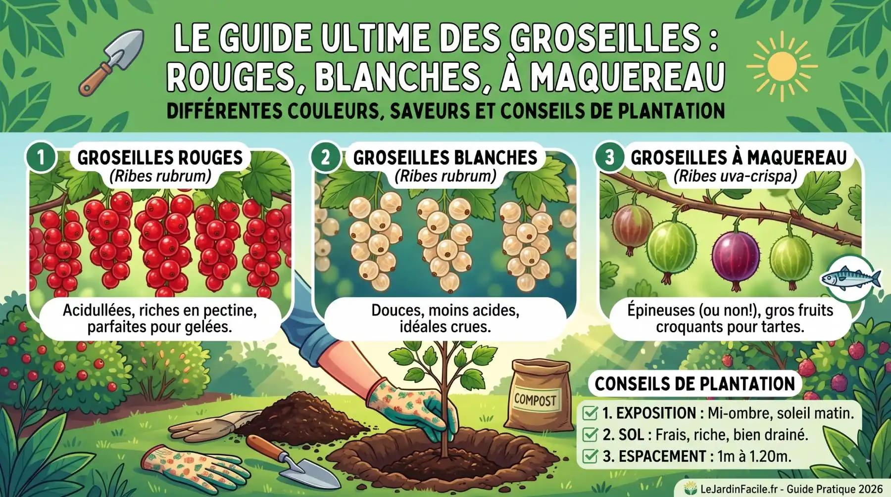 Rouge, Blanche ou à Maquereau : Le Guide Ultime des Variétés de Groseilles