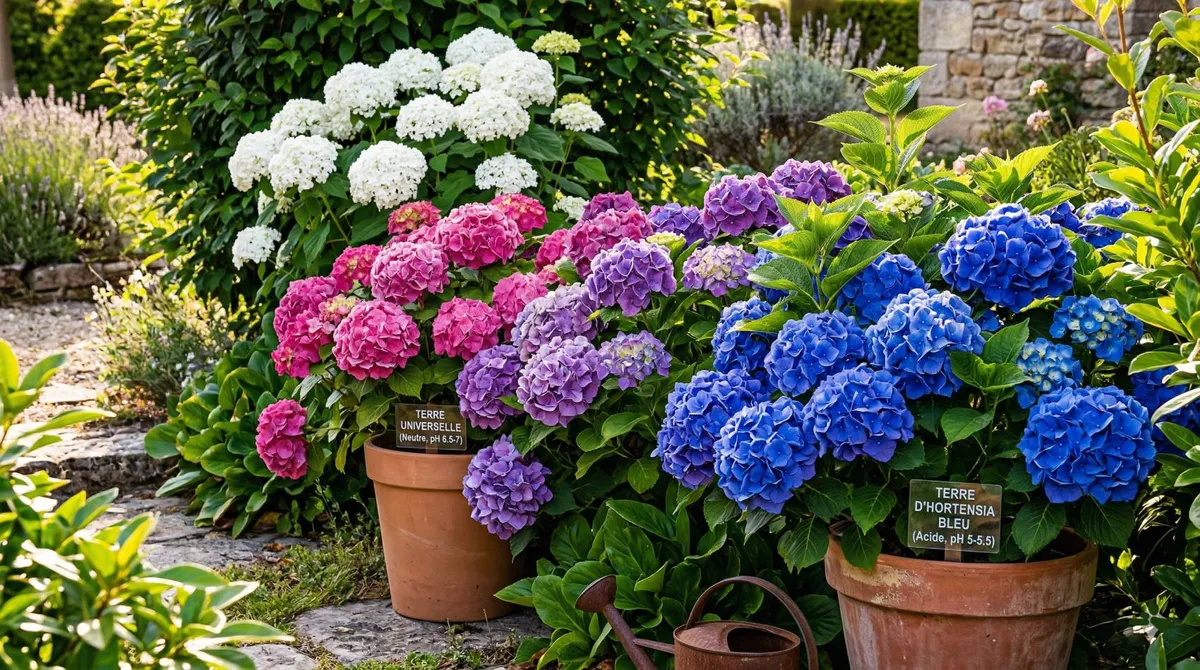 Couleur des Hortensias : Le Secret Infaillible pour Obtenir du Bleu, du Rose ou du Blanc