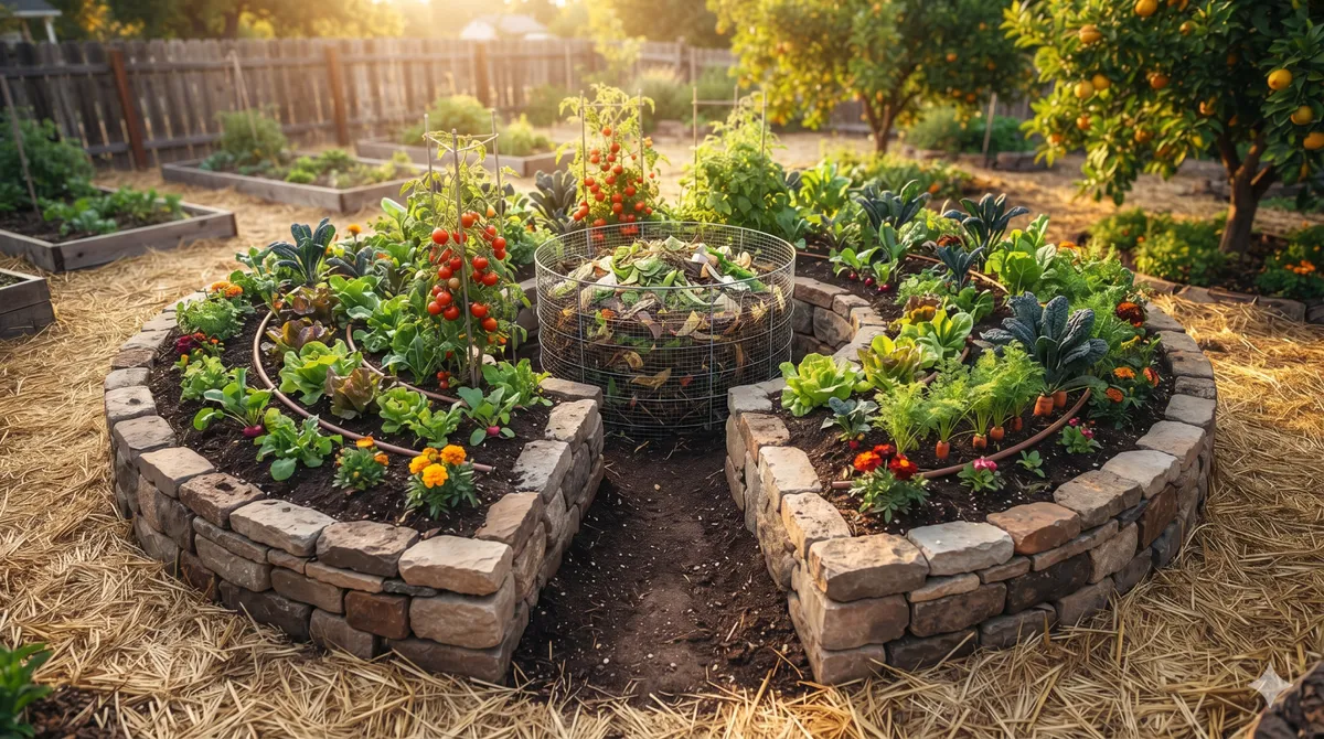 La culture en trou de serrure (Keyhole Garden) : Le potager africain anti-sécheresse