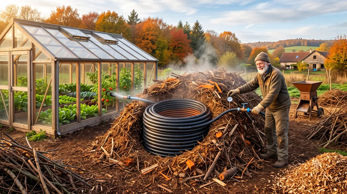 La Méthode Jean Pain : Comment chauffer sa serre ou son eau grâce au compost de broussailles