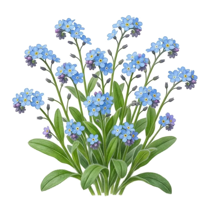 Illustration : Myosotis