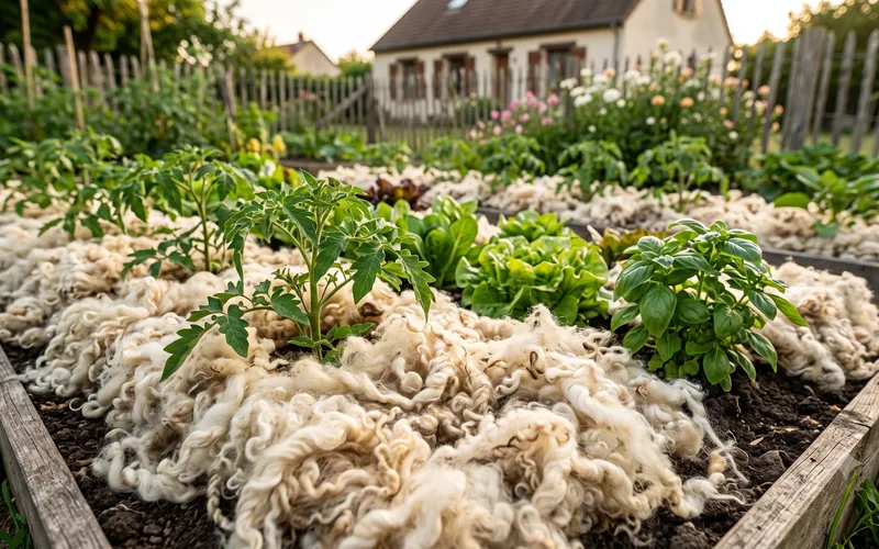 Le paillage de laine de mouton crue : Le bouclier thermique et anti-limaces ultime du potager