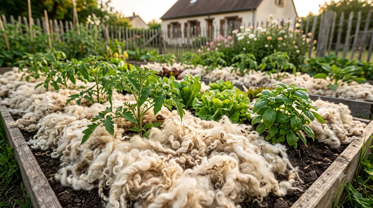 Le paillage de laine de mouton crue : Le bouclier thermique et anti-limaces ultime du potager