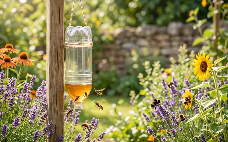 Créer un piège à guêpes sélectif : Éliminer les frelons et guêpes sans tuer les abeilles