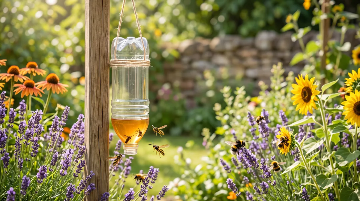 Créer un piège à guêpes sélectif : Éliminer les frelons et guêpes sans tuer les abeilles
