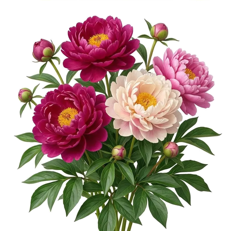 Illustration : Pivoine