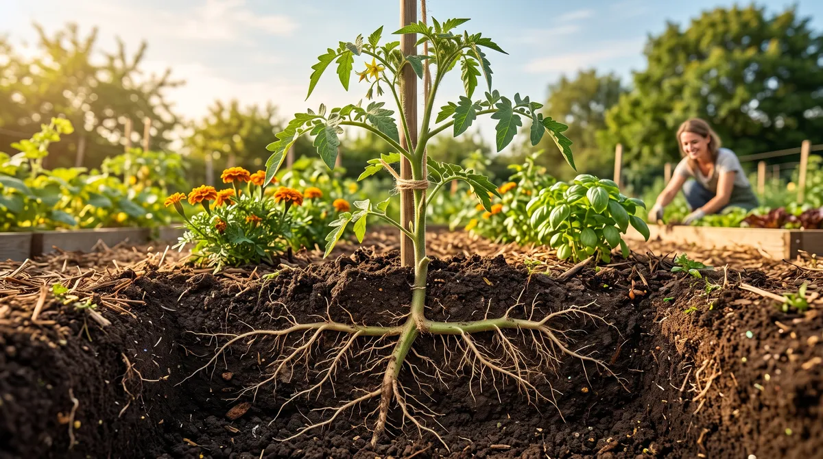 Enterrer la tige des tomates à la plantation : Le secret d'un système racinaire increvable