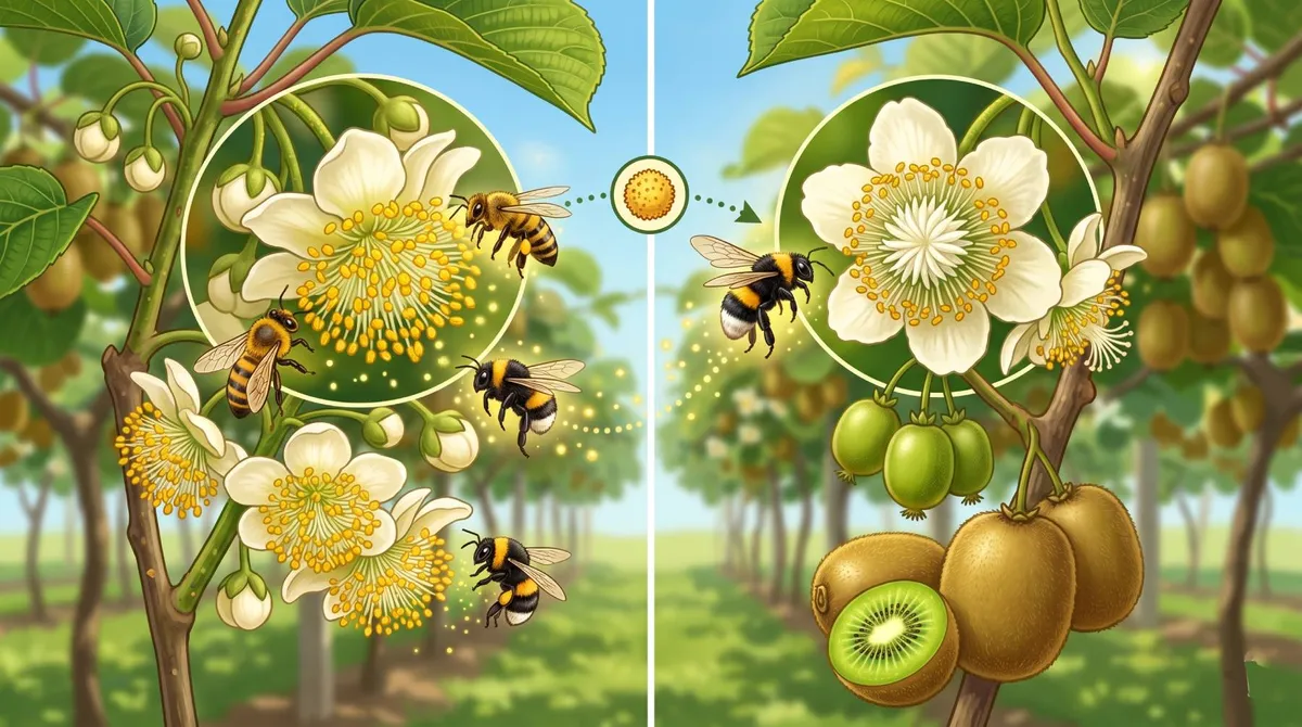 Pollinisation du Kiwi : Faut-il un Mâle et une Femelle pour Avoir des Fruits ?