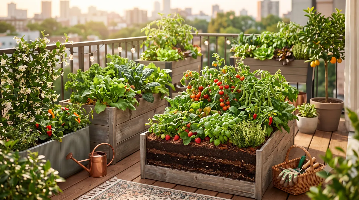 La culture en lasagne en bac : L'astuce permacole pour doubler ses récoltes sur un balcon