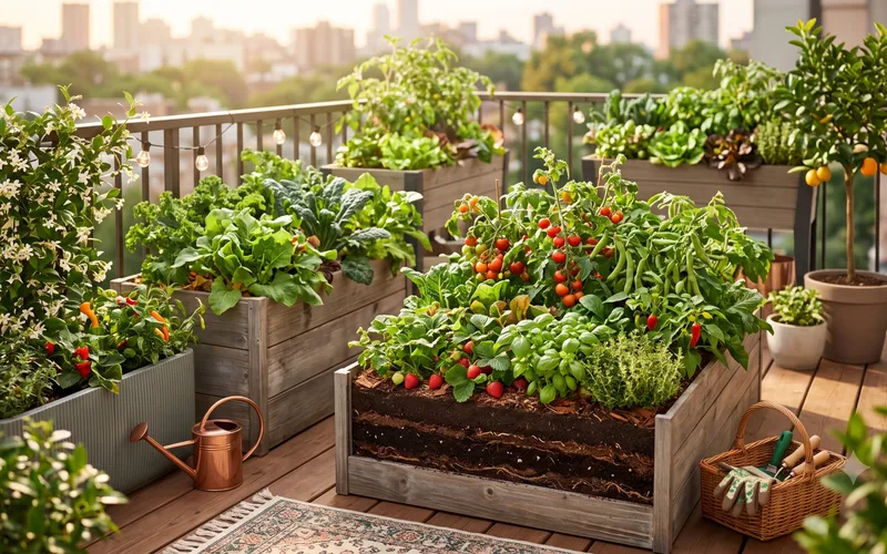 La culture en lasagne en bac : L'astuce permacole pour doubler ses récoltes sur un balcon