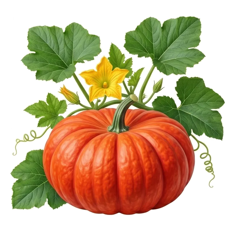 Illustration : Potiron Rouge Vif d'Étampes