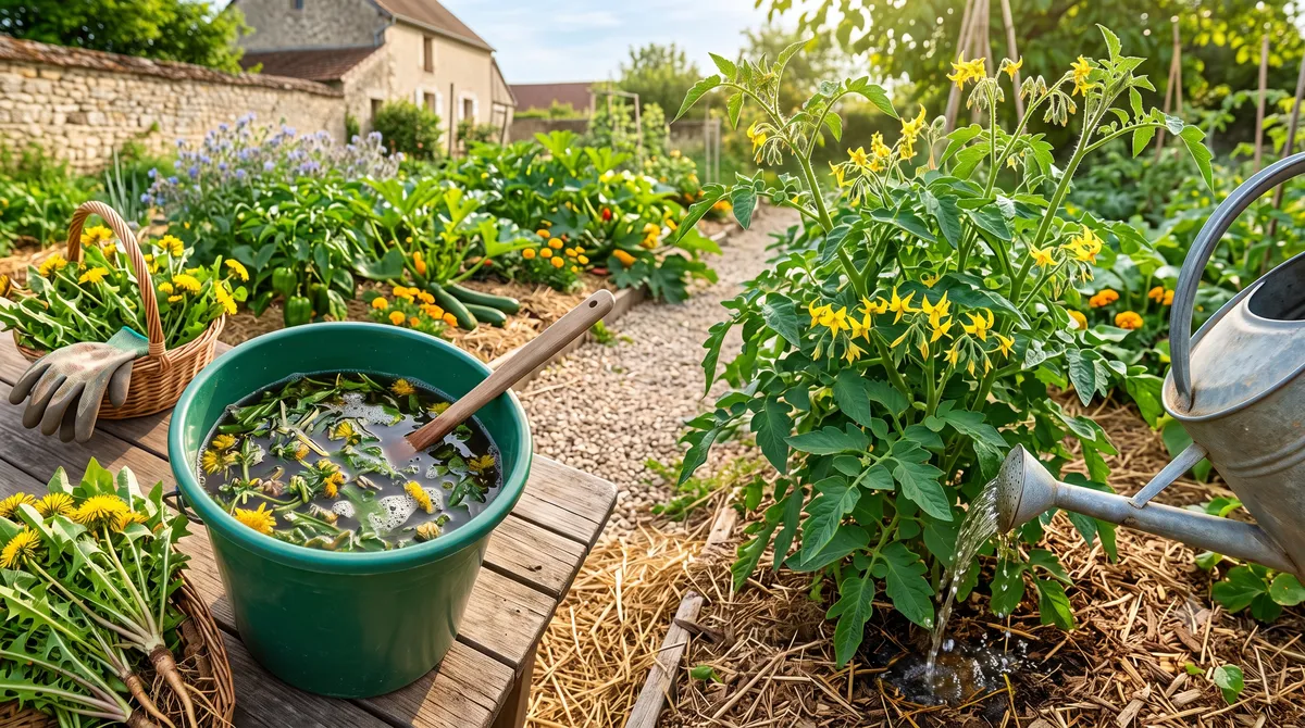 Le purin de pissenlit : L'engrais naturel riche en potasse pour booster la floraison
