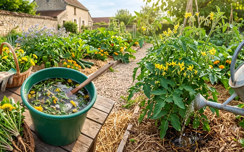 Le purin de pissenlit : L'engrais naturel riche en potasse pour booster la floraison