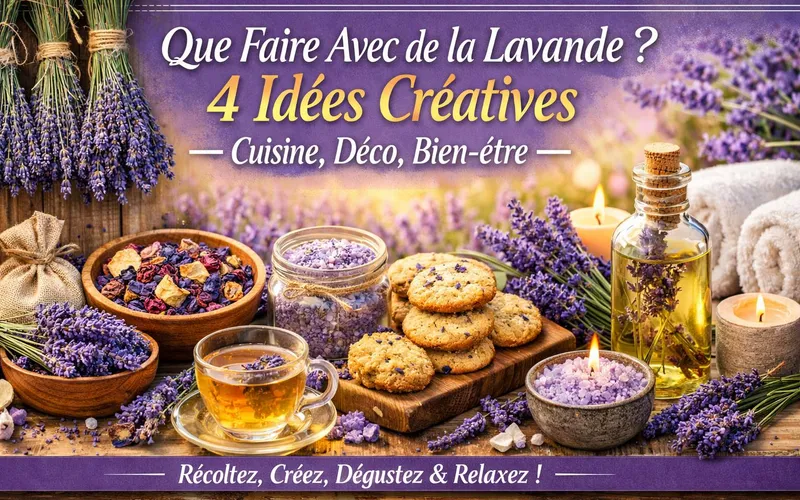 Que Faire Avec de la Lavande ? 4 Idées Créatives (Cuisine, Déco, Bien-être)