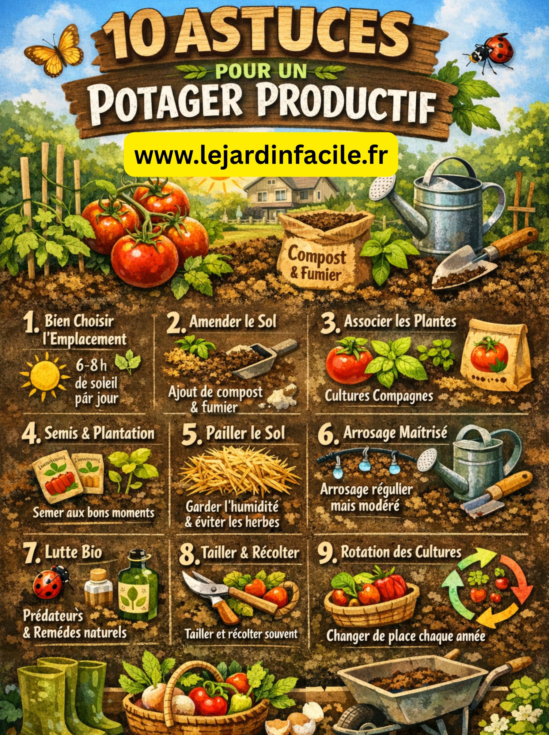 10 astuces pour un potager réussi