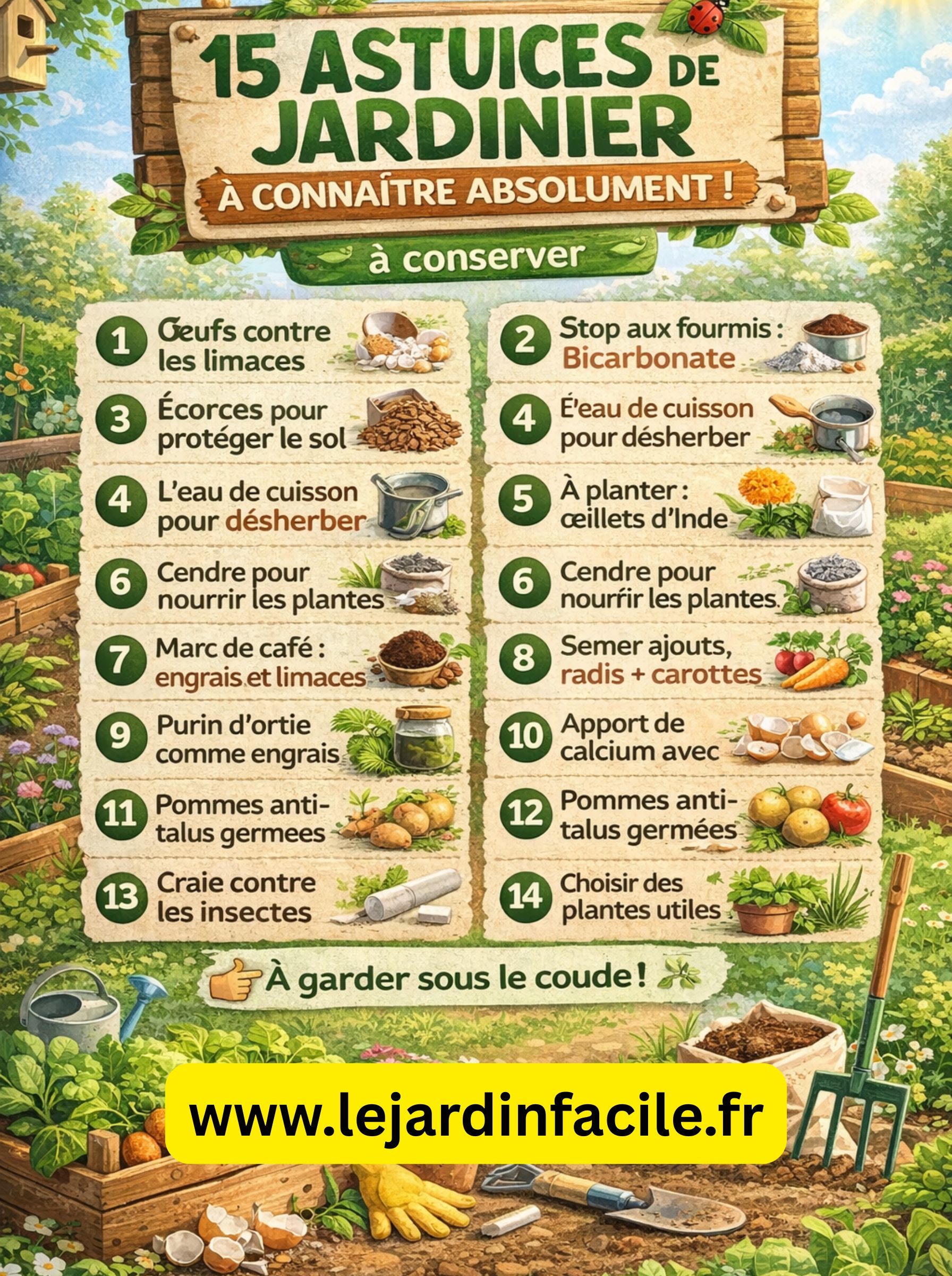 15 astuces de jardinier