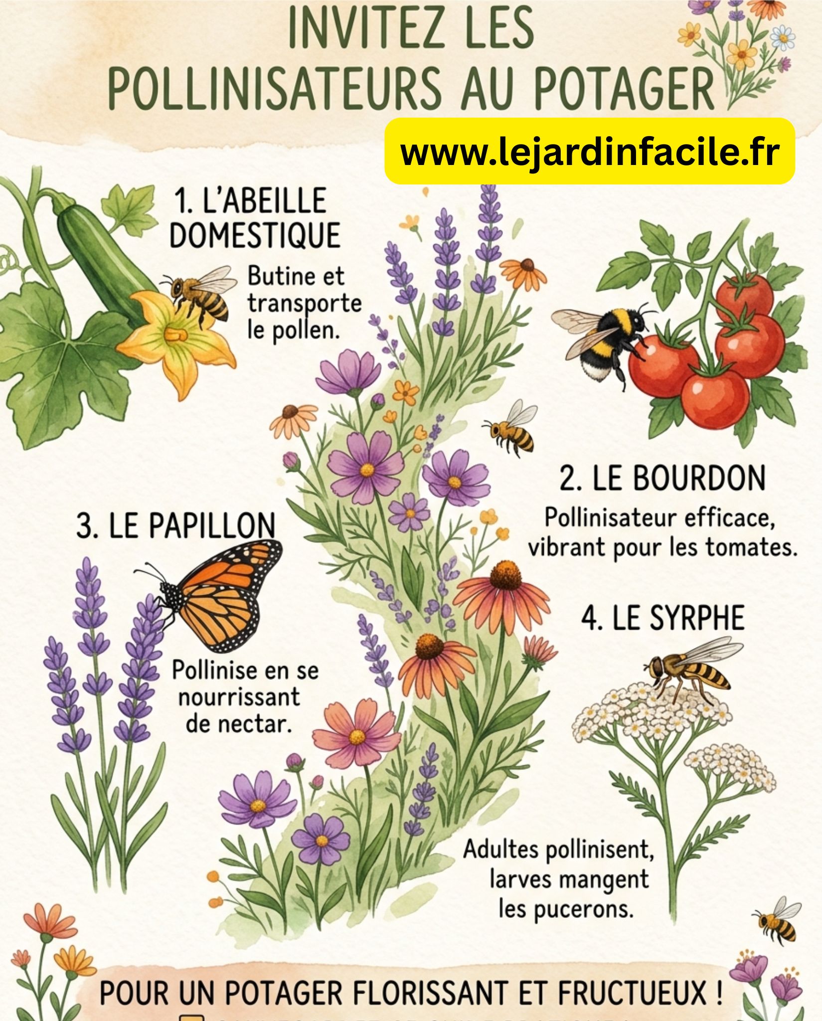 Les polinisateurs au jardin